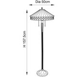  Endon 70936 - Stojeća lampa Tiffany FARGO 2xE27/60W/230V prečnika 50 cm | Eponuda.com