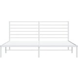 Metalni okvir za krevet s uzglavljem bijeli 183x213 cm | shoptok.hr