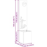 vidaXL Vrtni Sadič s Dekorativnom Pločom Maslinovo zelena 32 x 140 cm | shoptok.hr