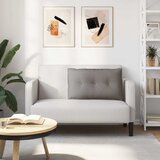  Jastuk za leđa Sivo-smeđa 80 x 19 x 50 cm tkanina | shoptok.hr