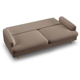Micadoni Smeđe-siva sklopiva/s prostorom za odlaganje sofa 233 cm Naomi – | shoptok.hr