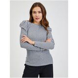 Orsay Black and white women's patterned T-shirt - Women Cene
