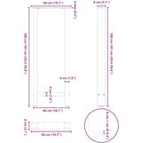  Noge za barski stol antracit boje 2 kom 50 x (100-101) cm čelik Slike