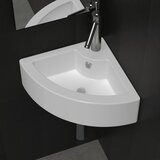 vidaXL Umivalnik z odprtino za odtekanje 45x32x12,5 cm bel, (5000179337) | Shoptok.si