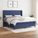 The Living Store Box spring postelja z vzmetnico modra 160x200 cm blago - Box Spring Postelja, (21511913) Cene