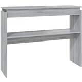 Maison Chic konzolna miza - miza ob steni siva sonoma 102x30x80 cm konstruiran les, (21786105) Cene