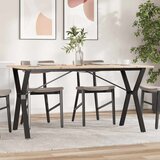  Blagovaonski stol Y-oblika 140x80x75 cm od borovine i čelik | shoptok.hr