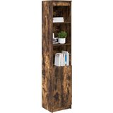 vidaXL Visoka omara dimljen hrast 37,5x35x180 cm inženirski les | Shoptok.si