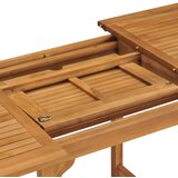  Raztegljiva vrtna miza (110-160)x80x75 cm trdna tikovina | Shoptok.si