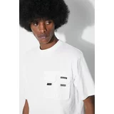 Manastash Pamučna majica Disarmed za muškarce, boja: bijela, bez uzorka, 7924135002