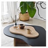 Hanah home Club sto Melted, 105x35x65 cm, Bež-crni | Eponuda.ba