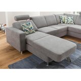 XORA sedežna garnitura, šenilja siva | Shoptok.si
