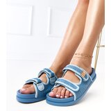  Blue crochet flip-flops with adjustable straps Kliris | Shoptok.si