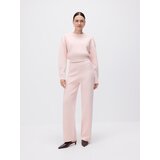 Reserved Hlače širokih nogavica s visokim udjelom viskoze - pastelnoružičasto | shoptok.hr