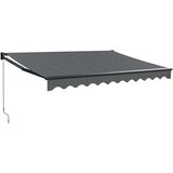 Tenda na uvlačenje antracit 3 x 2,5 m od tkanine i aluminija | Eponuda.com