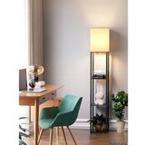  podna lampa sa policama 1xE27/40W/230V crna/bela | Eponuda.com
