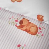 Catherine Lansfield Enojna posteljnina v naravni barvi 135x200 cm Happy Capy(bara) – | Shoptok.si