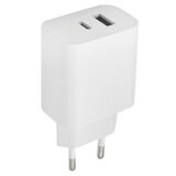 Maxlife kućni punjač za telefon od 20W sa USB-A i USB-C ulazom WHITE ( OEM0101138 ) Cene