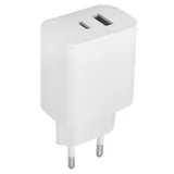 kućni punjač za telefon od 20W sa USB-A i USB-C ulazom WHITE ( OEM0101138 )