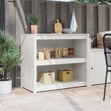 vidaXL zunanja kuhinjska omara bela 106x55x92 cm iz trdnega bora u