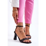 Kesi patented heel sandals Black Owen | Shoptok.si