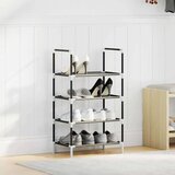 vidaXL Stalak za cipele 4 razine crni 44x28x77 cm netkana tkanina | shoptok.hr
