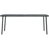  Vrtni stol tamnosivi 180 x 83 x 72 cm čelični | shoptok.hr