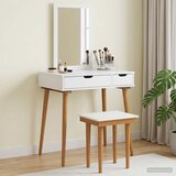  Set toaletnog stolića FAUSKE 3 kom. Bijela 76 x 50 x 143 cm | shoptok.hr