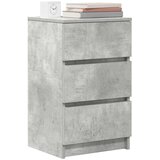  Noćni ormarić s 3 ladice beton siva 39x35x65 cm | shoptok.hr