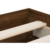 vidaXL Okvir za krevet s uzglavljem smeđa boja hrasta 120x200cm drveni | shoptok.hr
