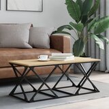  Stolić za kavu boja hrasta 100 x 49 x 40 cm konstruirano drvo | shoptok.hr