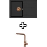 Aquasanita Set Tesa SQT101AW + Zora PVD Bakar/Black metallic | shoptok.hr