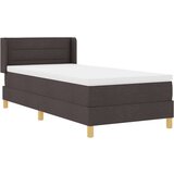 Box Postelja z vzmetnico Temno rjava 190 x 90 cm Poliester, (5000126902) | Shoptok.si