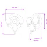  Brilagi - Zidno svetlo ROATA APLICA 3xE14/40W/230V bukva | Eponuda.com