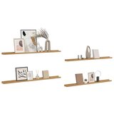  Polica na zidu 4 pcs Smeđa 115 x 9 x 3 cm Konstruirano drvo | shoptok.hr