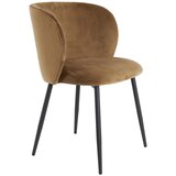 Light & Living Blagovaonski stolac od smeđeg baršuna Elyna - | shoptok.hr