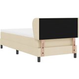  Krevet s opruga kutije s uzglavljem Krema 90 x 200 cm tkanina | shoptok.hr