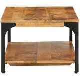  Stolić za kavu 2 razine 100x55x38 cm masivno drvo manga i čelik | shoptok.hr