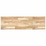  Zidna polica za umivaonik od čelika i masivnog bagremovog drva Smeđa 160 x 40 x 2 cm | Shoptok.si