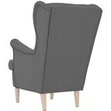  Fotelja tamnosiva 74x84x100 cm od tkanine | shoptok.hr