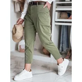 DStreet Spodnie damskie chinosy CHINOSKA khaki
