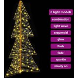  Božićno drvce s 160 LED svjetlima Topla bijela 150 cm PET | shoptok.hr