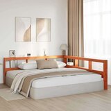  Knjižnica vzglavje L-oblike voščeno rjava 180 cm trdna borovina, (21792179) | Shoptok.si