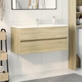 Ormarić za umivaonik boja hrasta sonome 100x38,5x45 cm drveni | shoptok.hr
