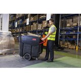 Rubbermaid Pomični zbiralnik odpadkov Mega BRUTE®, prostornina 400 l, VxŠxG 1080 x 700 x 1330 mm, polietilen/kovina | Shoptok.si