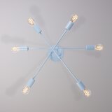  plafonski luster cambridge 6xE27/15W/230V plavi | Eponuda.com