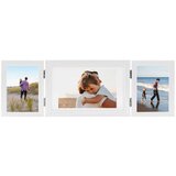 vidaXL Trodijelni okvir za fotografije bijeli 28x18 cm + 2x (13x18 cm) | shoptok.hr