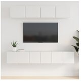  Komplet TV omaric 5-delni bel inženirski les | Shoptok.si