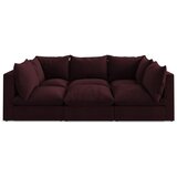 Makamii Bordo rdeča sedežna garnitura 255 cm Manao – | Shoptok.si