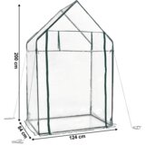 Kondela Mini rastlinjak, zelena/prozorna, PUBOL | Shoptok.si